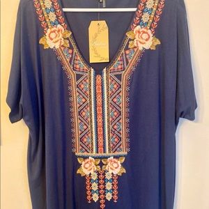Womens Embroidered Top